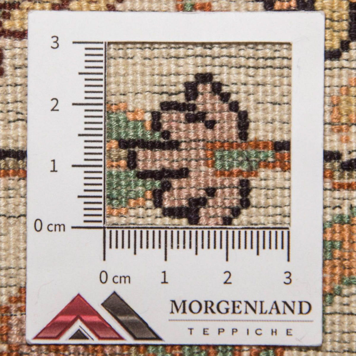 Sidenmatta - Kashmir Silk - 95 x 62 cm - beige