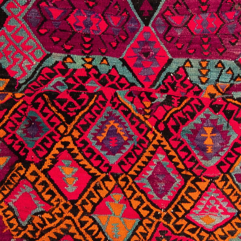 Runner Kelim-matta - gammal - 310 x 137 cm - flerfärgad