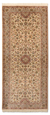 Runner Sidenmatta - Kashmir Silk - 190 x 77 cm - beige
