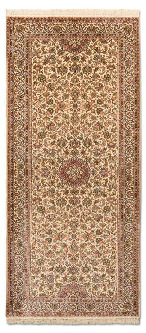 Runner Sidenmatta - Kashmir Silk - 190 x 77 cm - beige