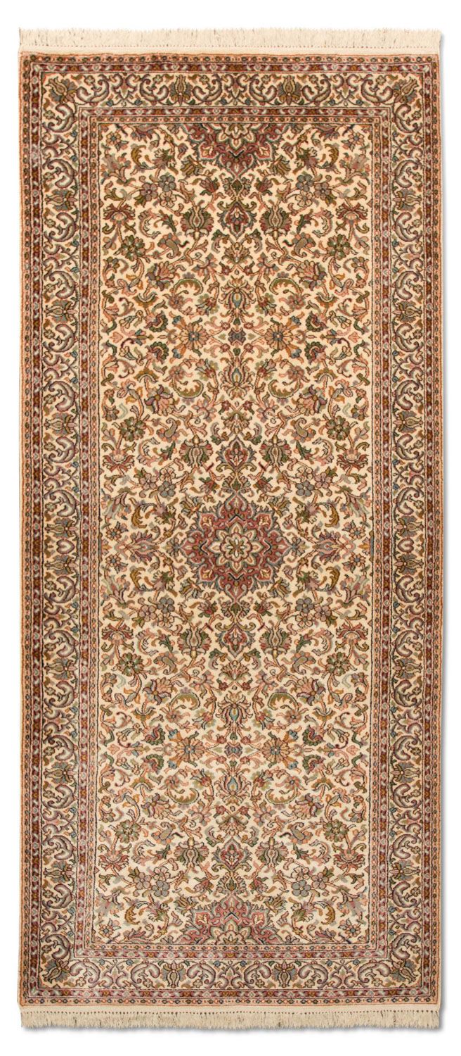 Runner Sidenmatta - Kashmir Silk - 190 x 77 cm - beige