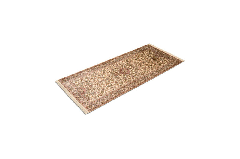 Runner Sidenmatta - Kashmir Silk - 190 x 77 cm - beige