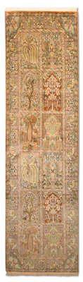 Runner Sidenmatta - Kashmir Silk - 270 x 75 cm - flerfärgad