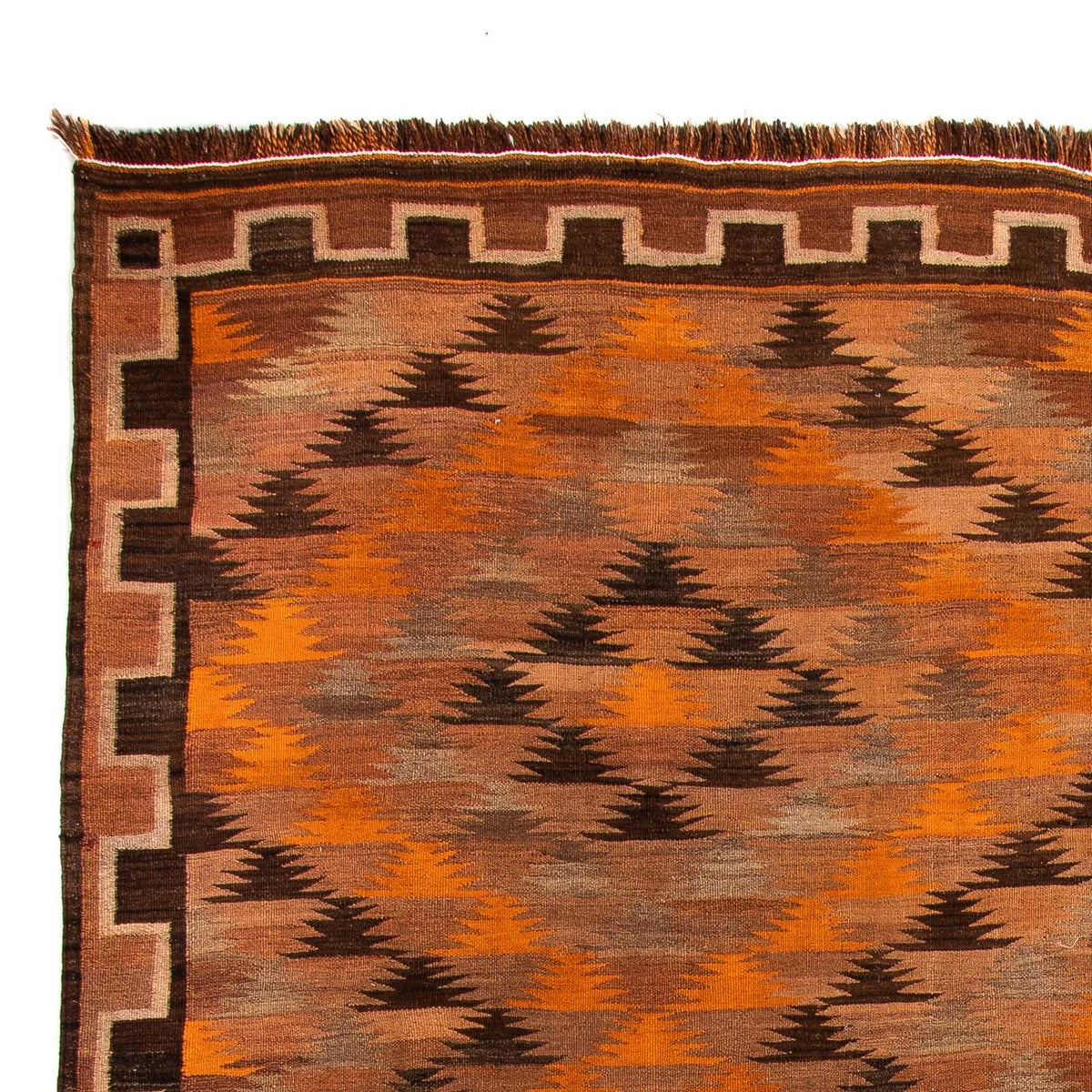 Kelim-matta - gammal - 360 x 275 cm - flerfärgad