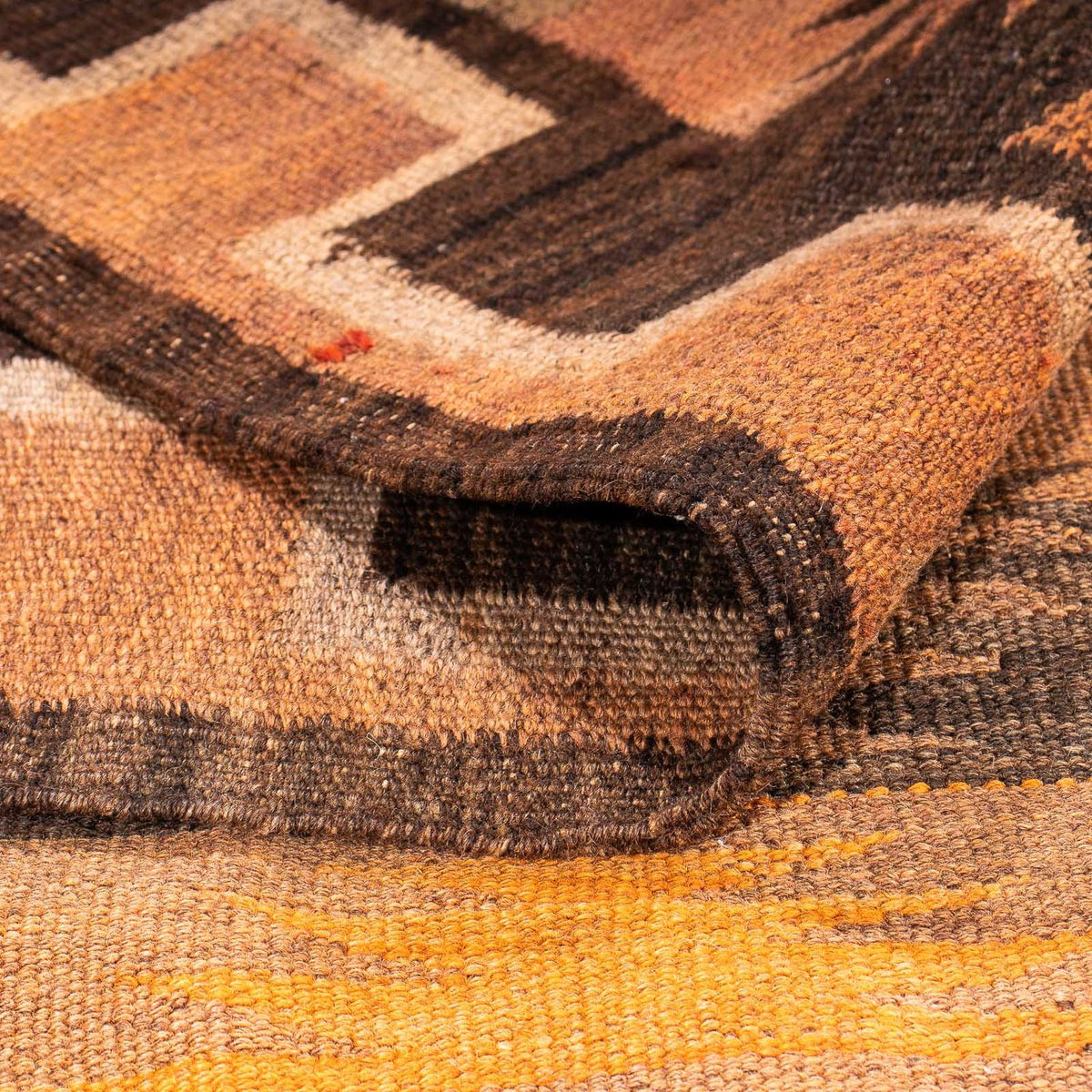 Kelim-matta - gammal - 360 x 275 cm - flerfärgad