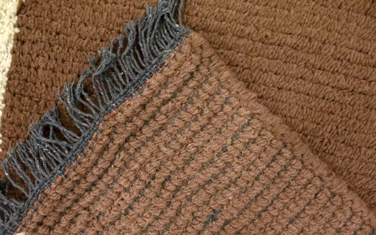 Nepal mattan - 140 x 70 cm - brun