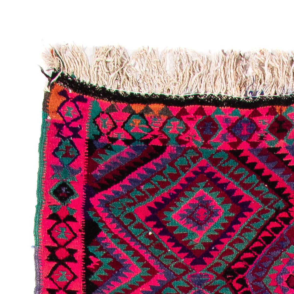 Runner Kelim-matta - gammal - 315 x 135 cm - flerfärgad