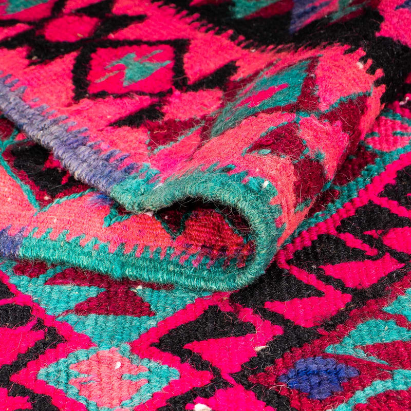 Runner Kelim-matta - gammal - 315 x 135 cm - flerfärgad