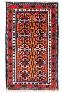 Baluch-matta - 137 x 79 cm - flerfärgad