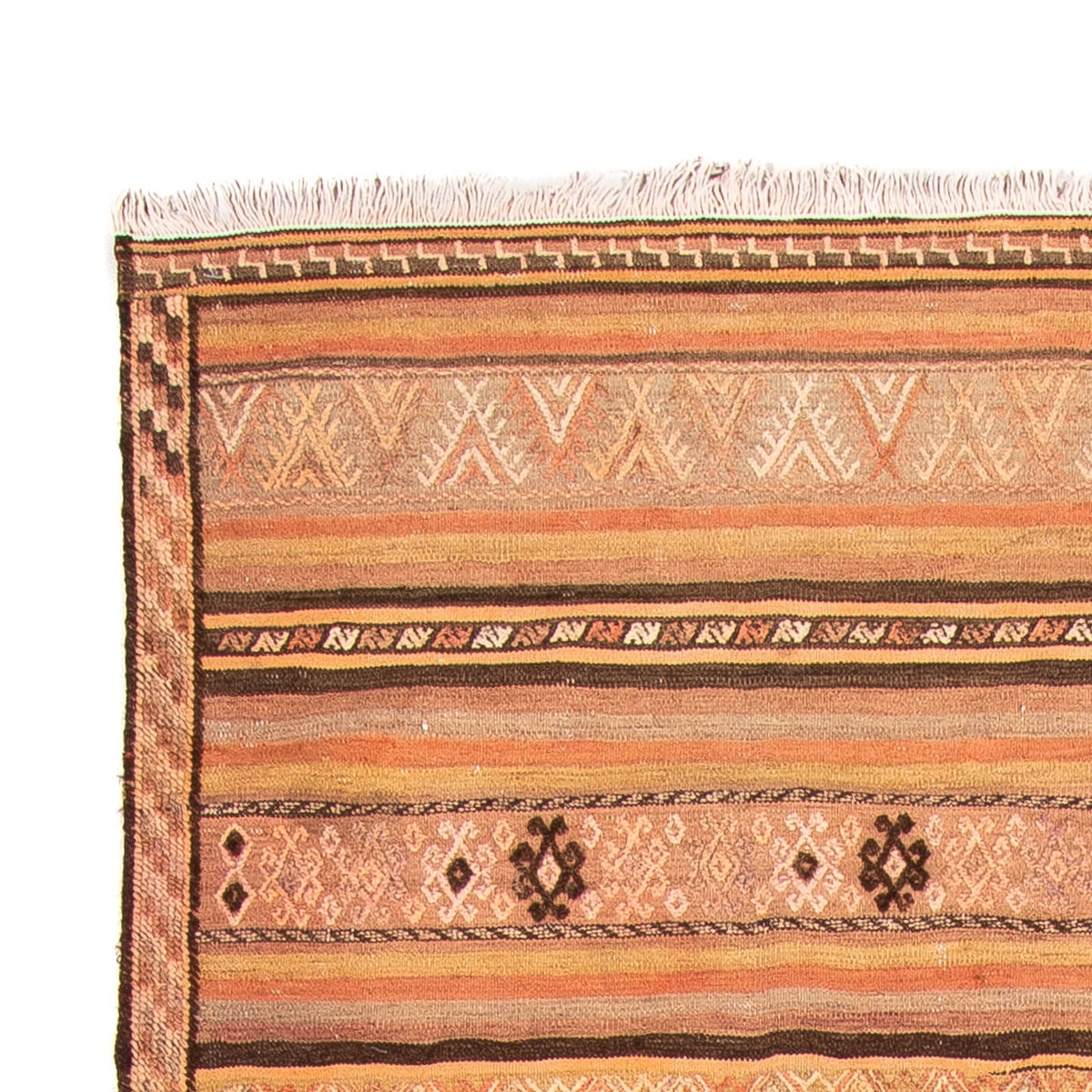 Kelim-matta - gammal - 297 x 157 cm - flerfärgad