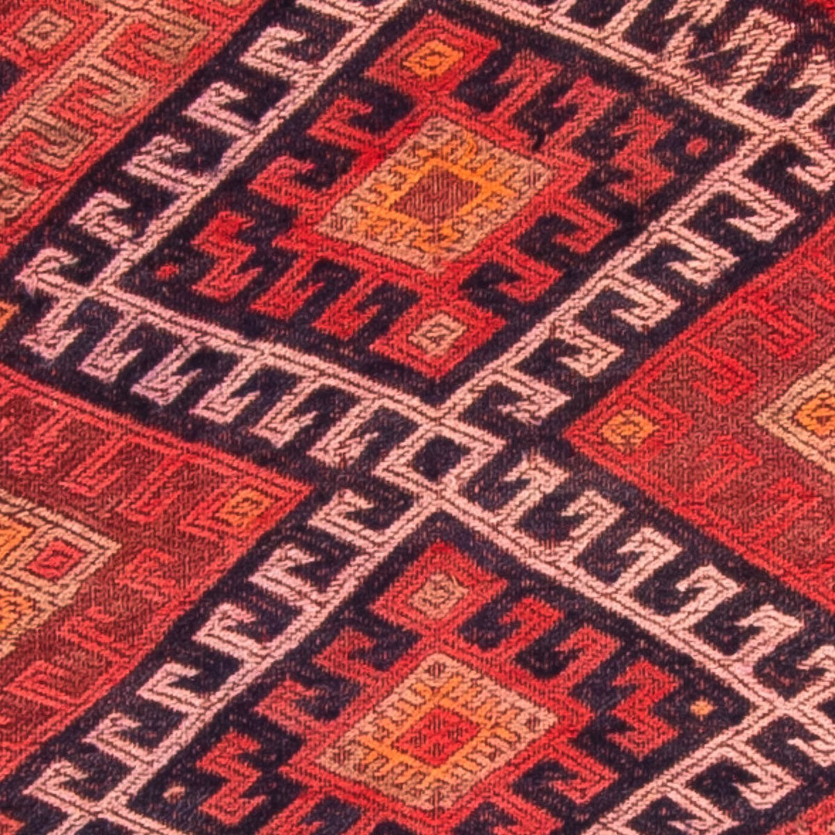 Runner Kelim-matta - gammal - 380 x 75 cm - flerfärgad