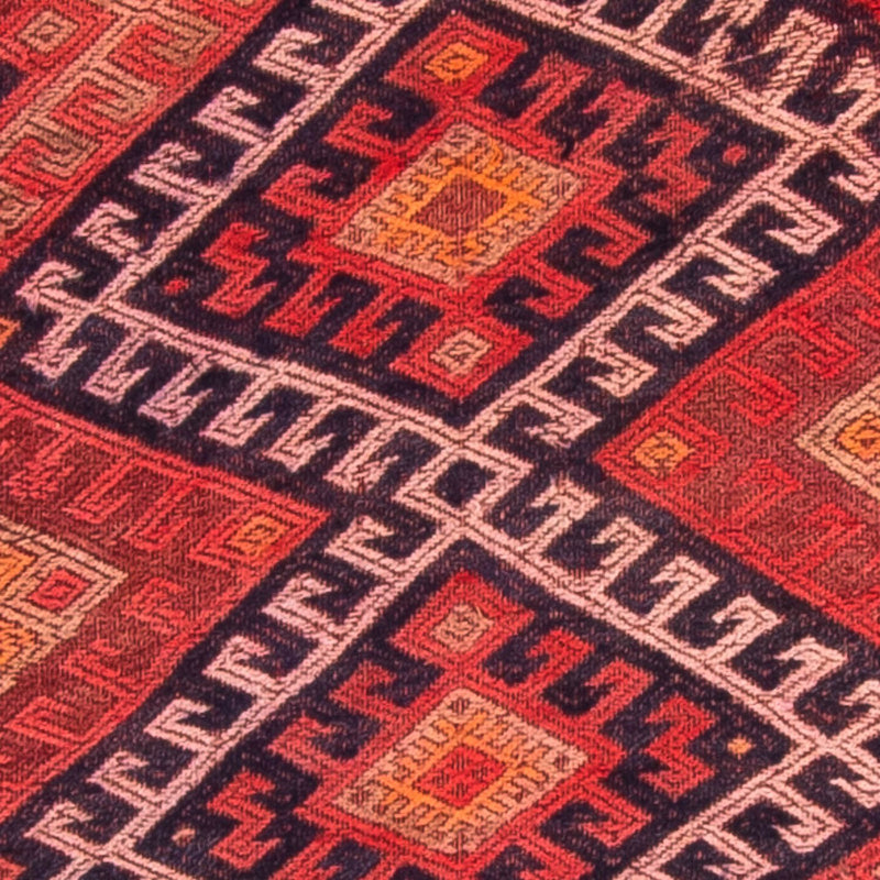 Runner Kelim-matta - gammal - 380 x 75 cm - flerfärgad