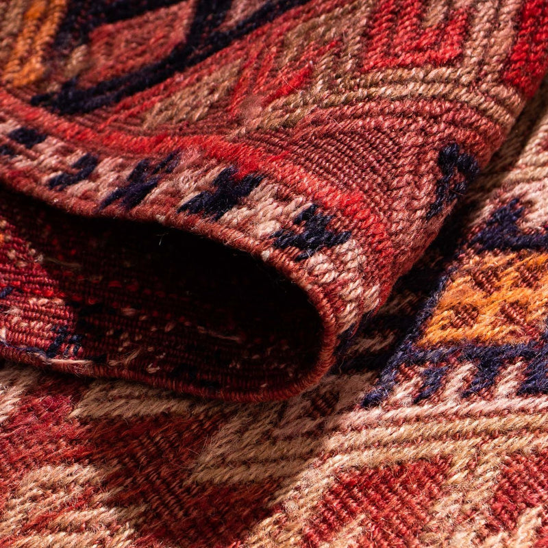 Runner Kelim-matta - gammal - 380 x 75 cm - flerfärgad