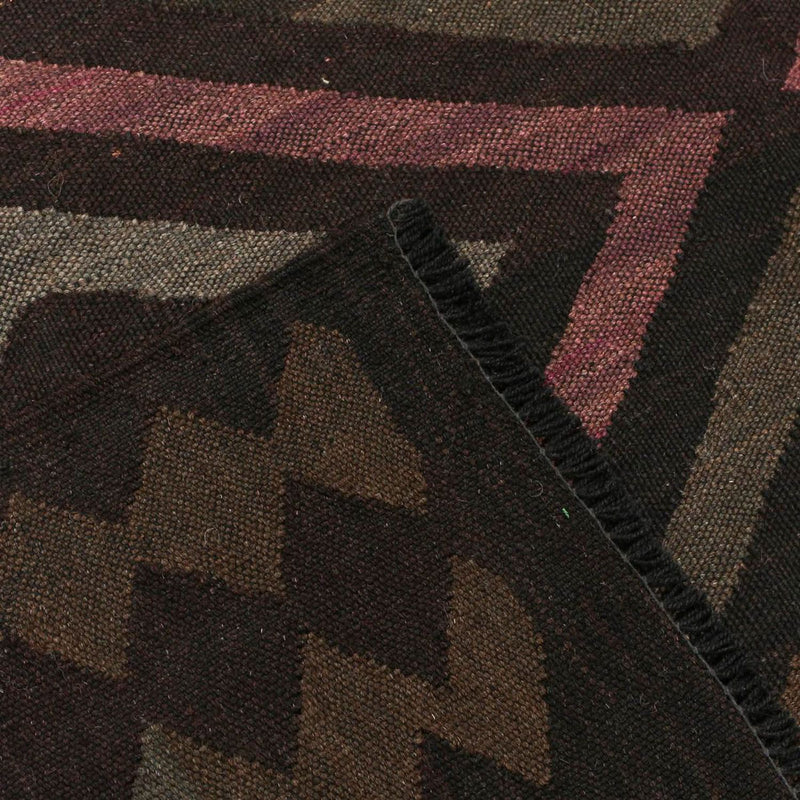 Kelim Carpet - Splash - 240 x 166 cm - svart