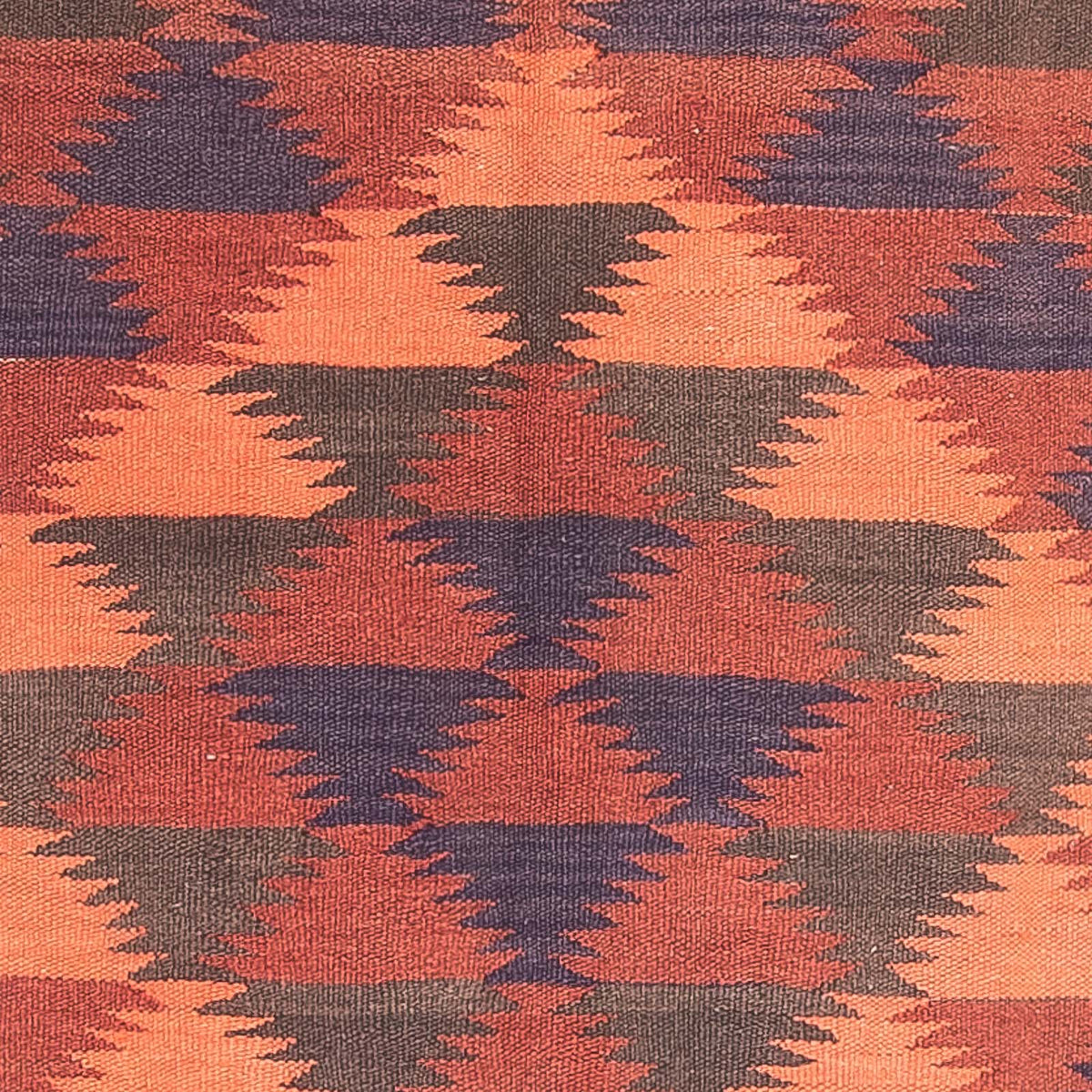 Runner Kelim-matta - gammal - 450 x 130 cm - brun