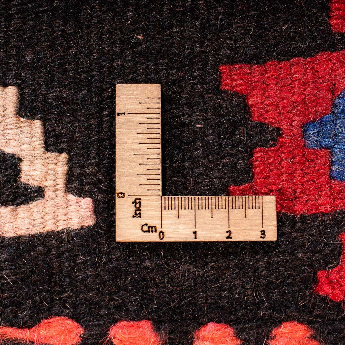 Runner Kelim-matta - gammal - 380 x 135 cm - flerfärgad