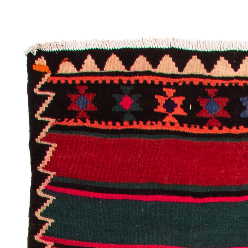 Runner Kelim-matta - gammal - 380 x 135 cm - flerfärgad