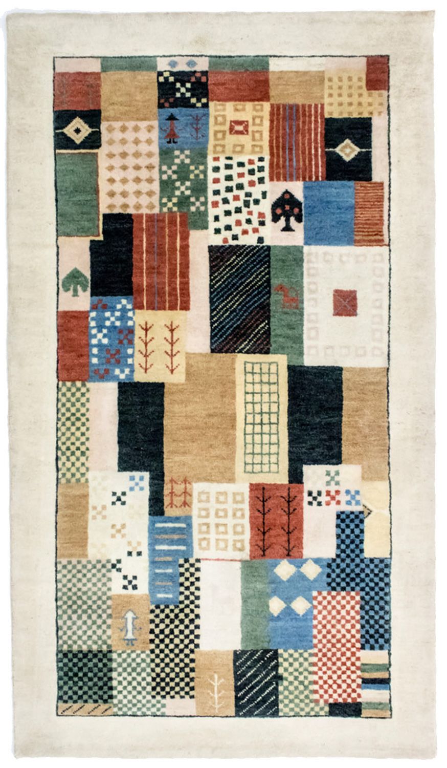 Gabbeh-matta - Loribaft Persian - 165 x 95 cm - färgad