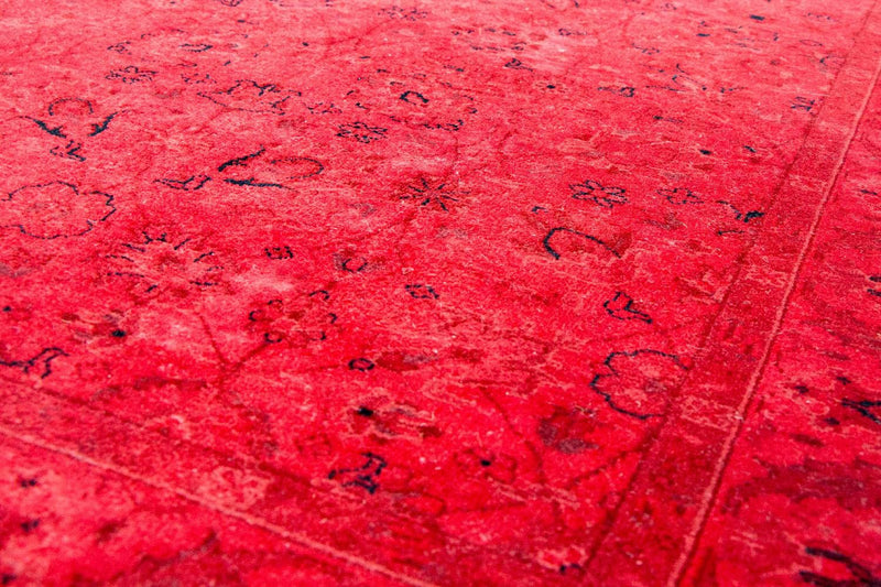Vintage matta - 180 x 124 cm - röd