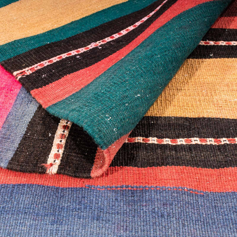 Kelim-matta - gammal - 190 x 175 cm - flerfärgad