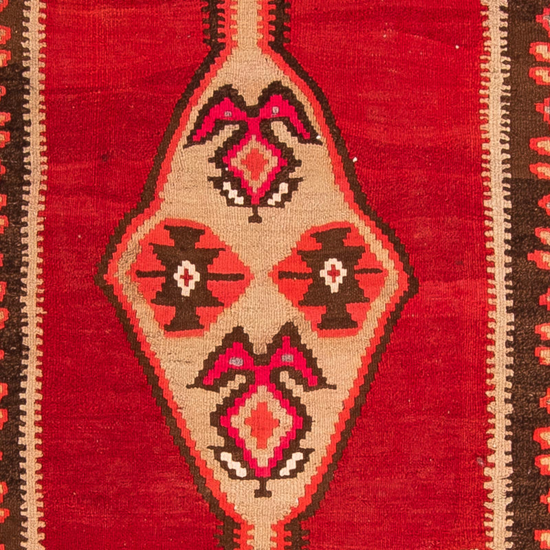 Runner Kelim-matta - gammal - 380 x 150 cm - flerfärgad