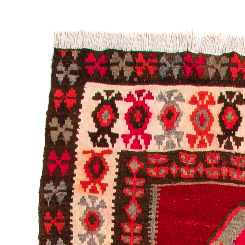 Runner Kelim-matta - gammal - 380 x 150 cm - flerfärgad