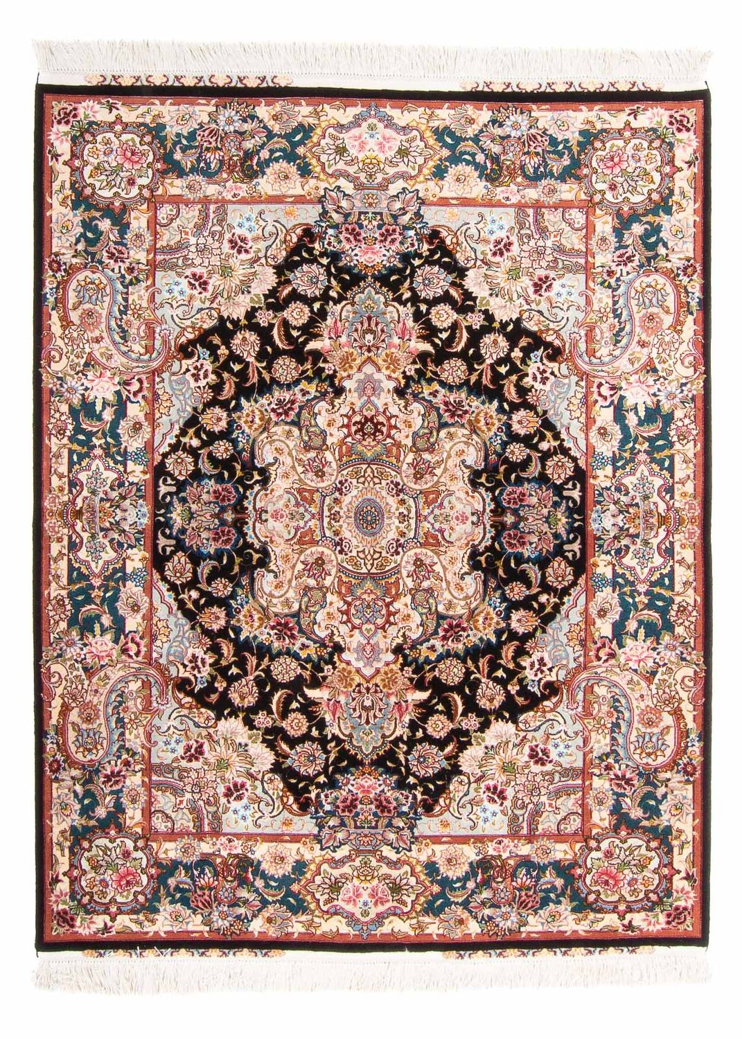 Persisk matta - Tabriz - Royal - 200 x 150 cm - mörkblå