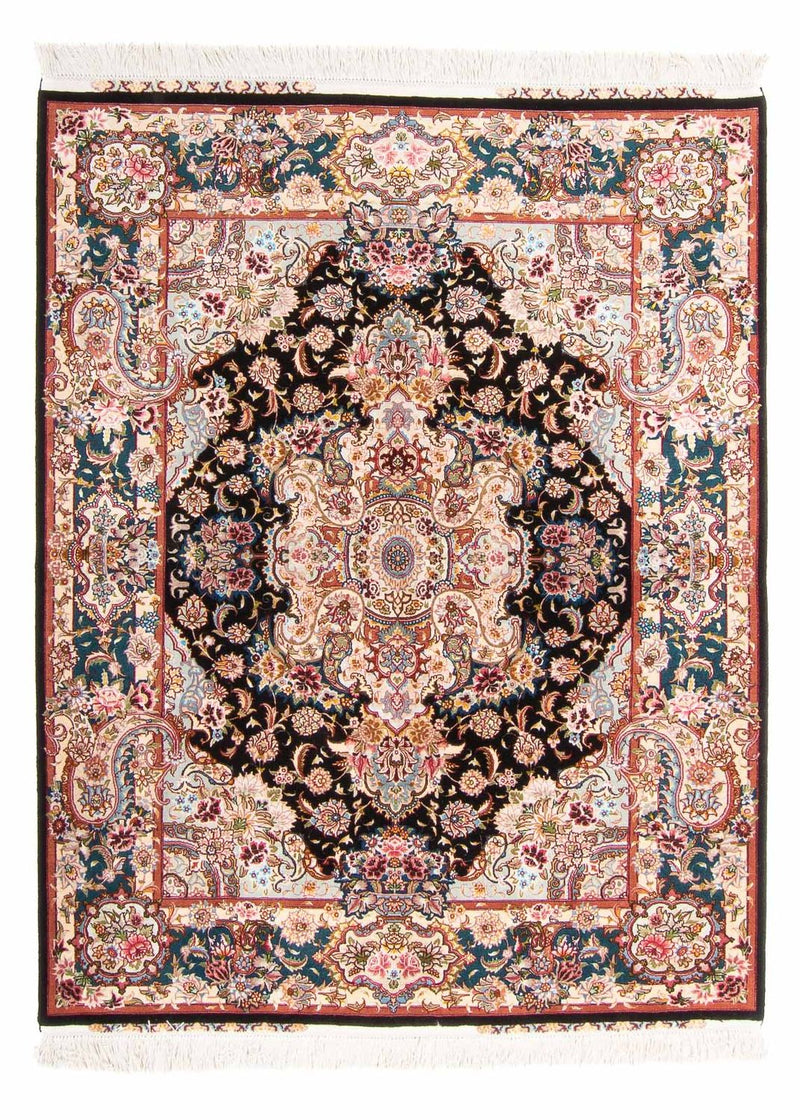 Persisk matta - Tabriz - Royal - 200 x 150 cm - mörkblå