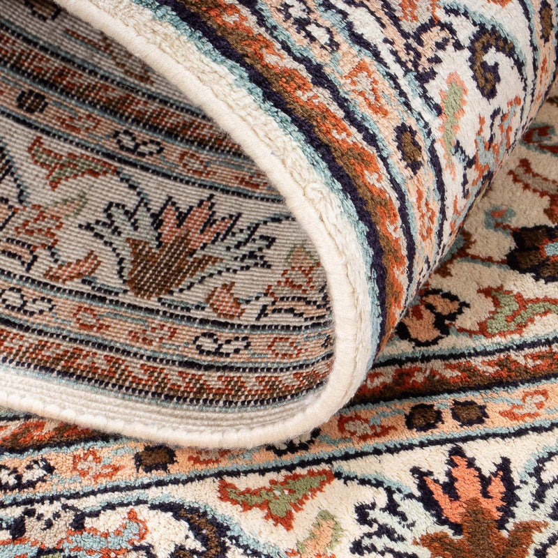 Sidenmatta - Kashmir Silk - 125 x 78 cm - grädde