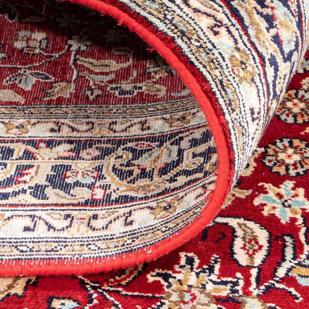 Sidenmatta - Kashmir Silk - 162 x 90 cm - röd