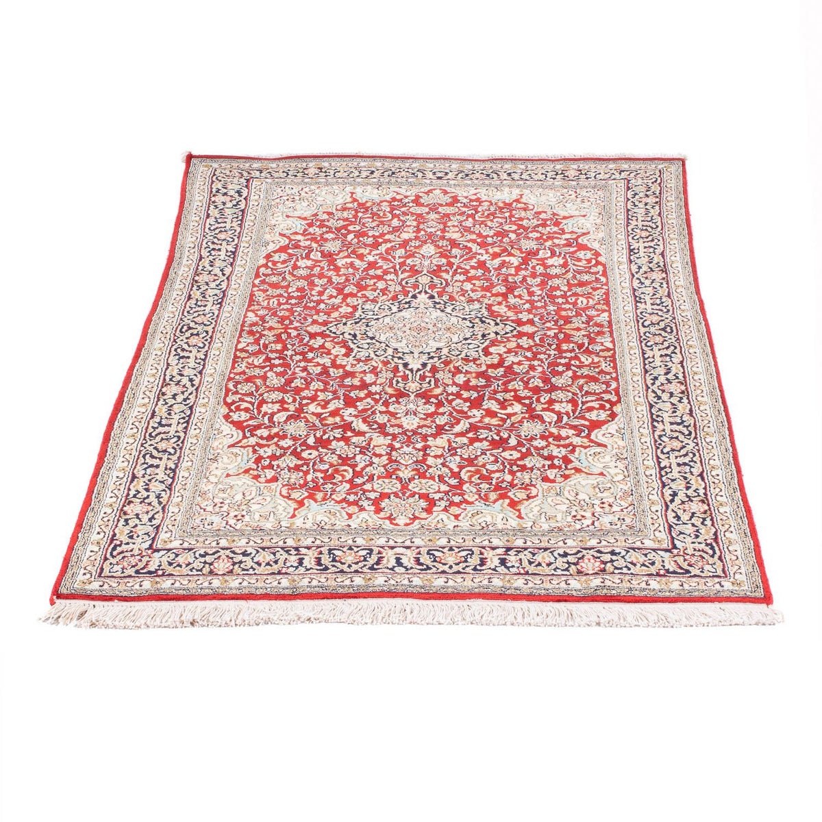Sidenmatta - Kashmir Silk - 162 x 90 cm - röd