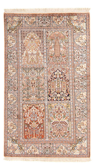 Sidenmatta - Kashmir Silk - 148 x 92 cm - flerfärgad