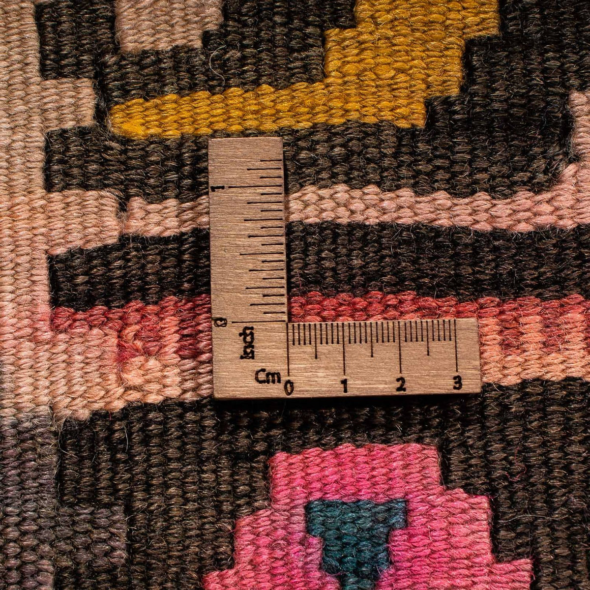 Kelim-matta - gammal - 190 x 130 cm - flerfärgad