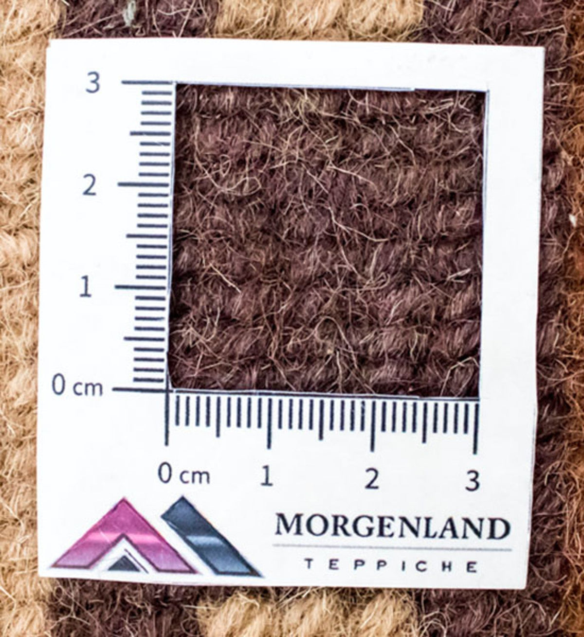 Nepal mattan - 191 x 148 cm - brun