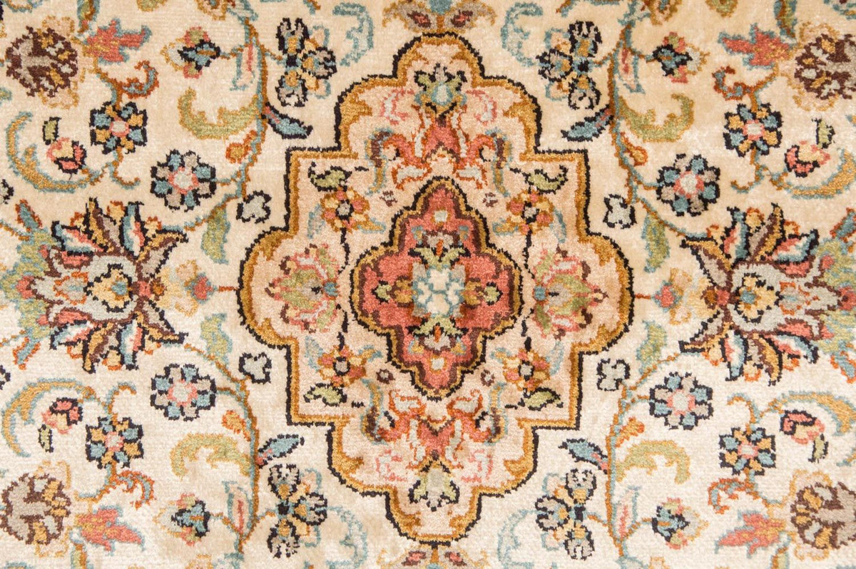 Sidenmatta - Kashmir Silk - 123 x 79 cm - beige