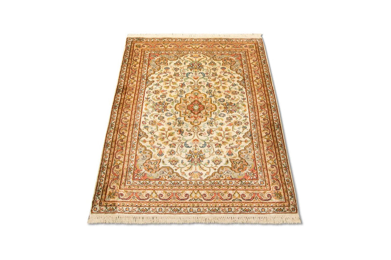 Sidenmatta - Kashmir Silk - 123 x 79 cm - beige