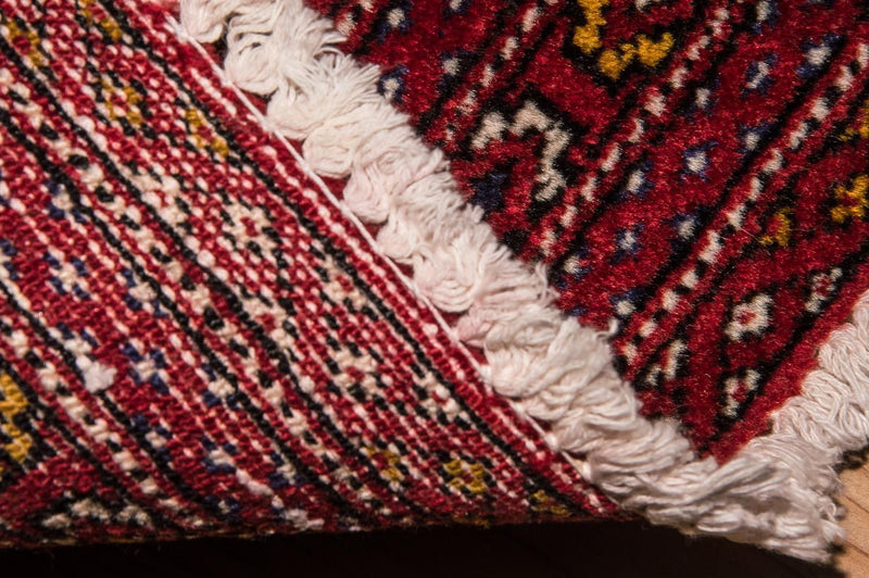 Turkaman-matta - 140 x 70 cm - röd