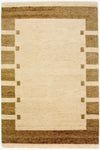 Indo Gabbeh Mattan 122x185cm - Ullmatta - Rektangulär / Beige / 122 x 185 cm Rektangulär
