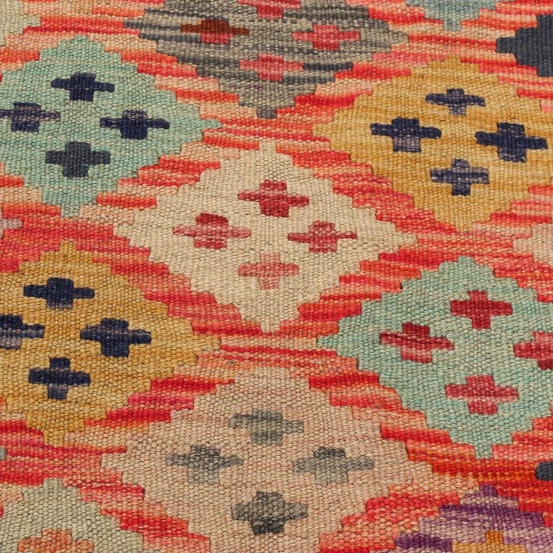 Kelim Carpet - Splash - 197 x 148 cm - flerfärgad