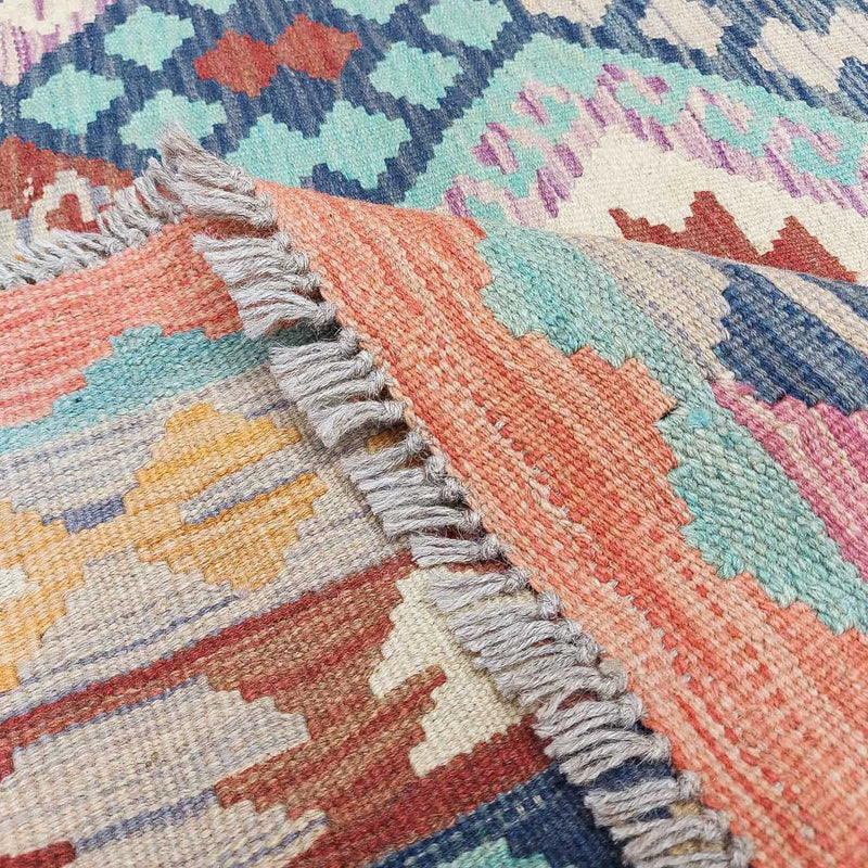 Kelim Carpet - Splash - 295 x 203 cm - flerfärgad