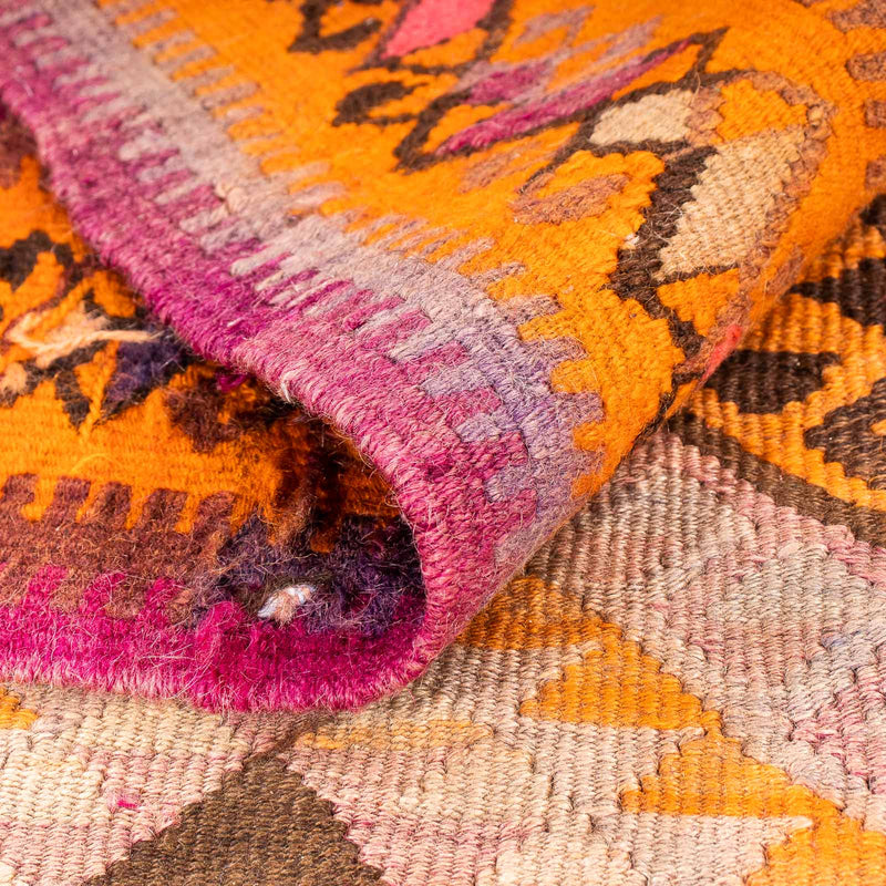 Runner Kelim-matta - gammal - 320 x 155 cm - flerfärgad