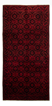Persisk matta - Nomadic - 335 x 167 cm - röd – product image