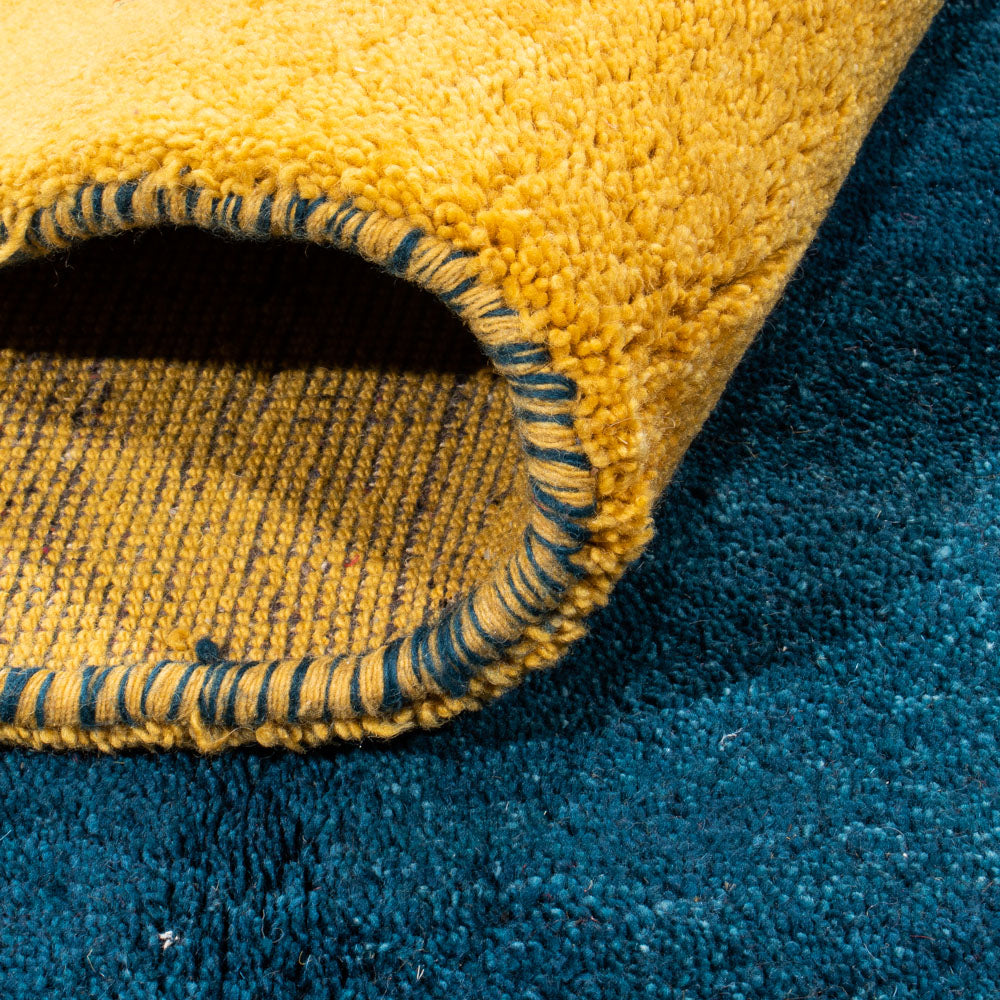 Gabbeh-matta - Indus - 290 x 194 cm - mörkblå