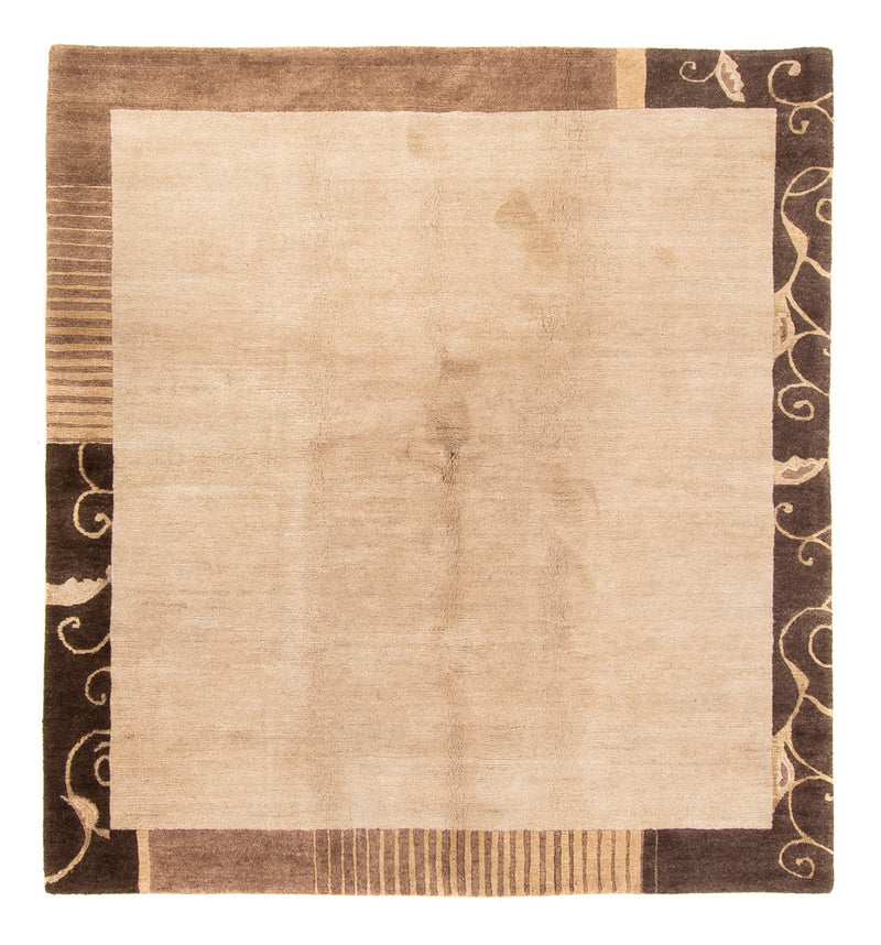 Nepal mattan - Kungliga kvadrat  - 204 x 198 cm - beige