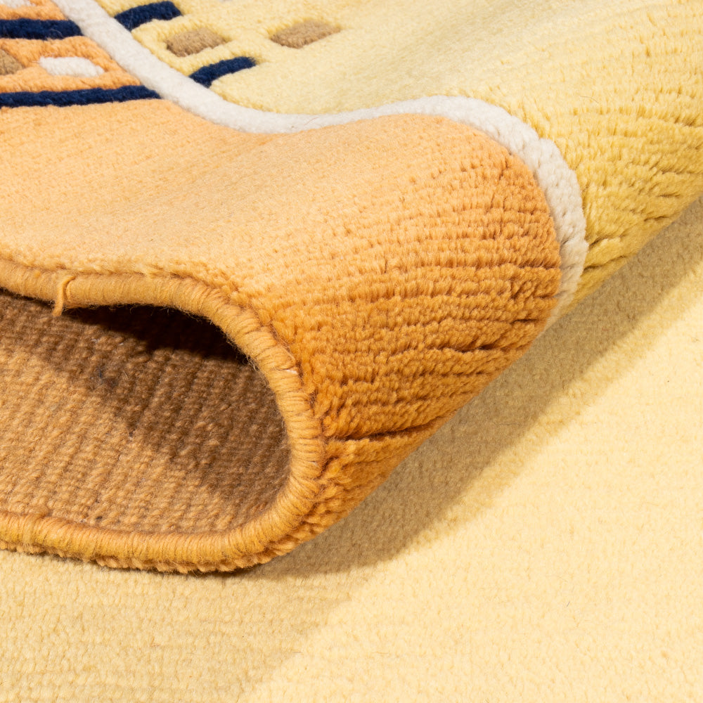 Nepal mattan - 180 x 120 cm - guld