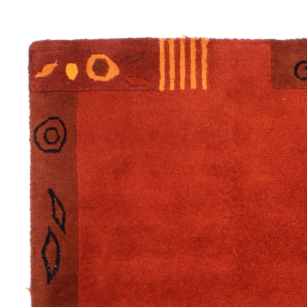 Nepal mattan - 180 x 120 cm - röd