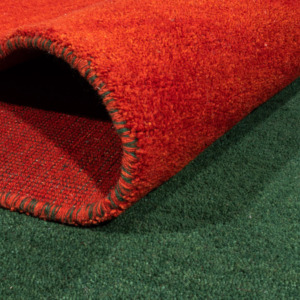 Gabbeh-matta - Indus - 395 x 310 cm - grön