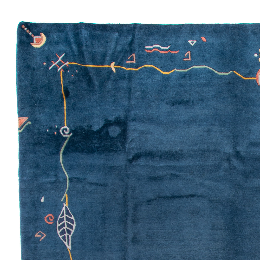 Nepal mattan - Kungliga - 382 x 299 cm - blå