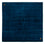 Gabbeh-matta - Indus kvadrat  - 261 x 246 cm - mörkblå