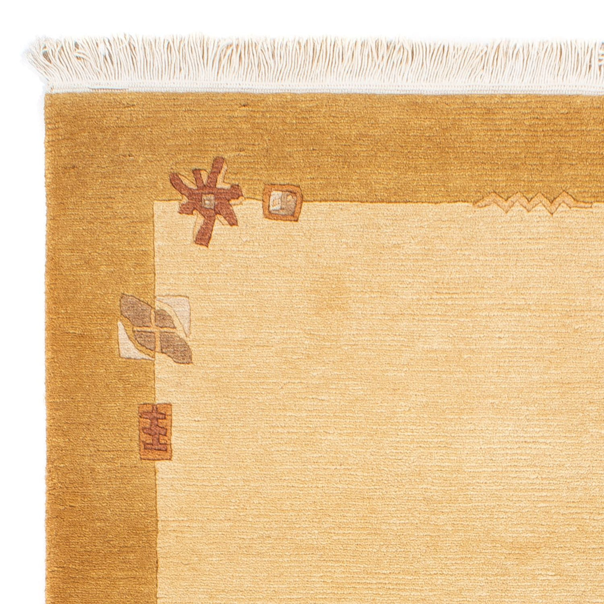 Nepal mattan - Kungliga - 160 x 93 cm - beige